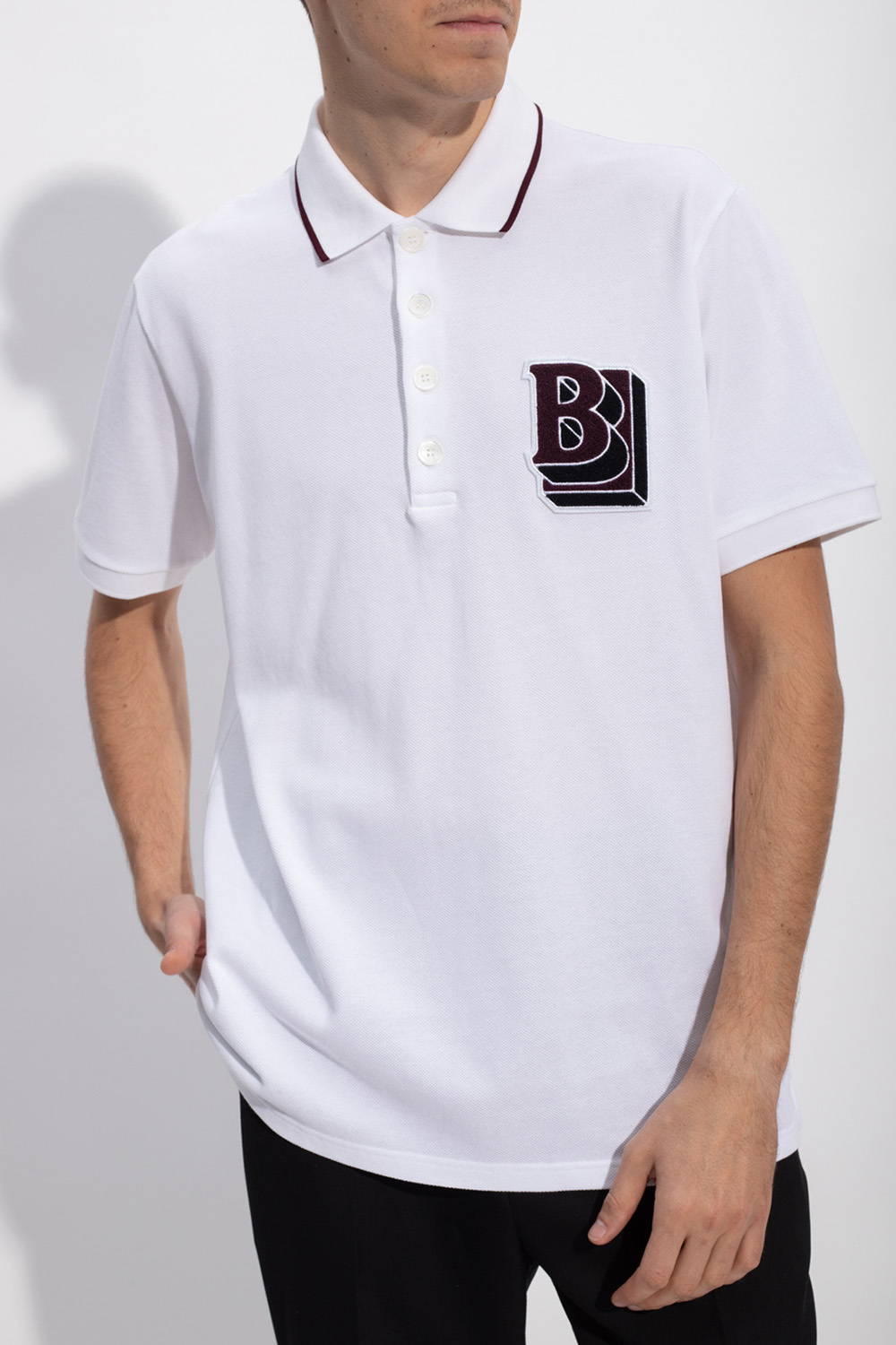 Tシャツ・カットソー BURBERRY Men Polo Shirts 8110100B7078 White 24882512_55053228_600.jpg